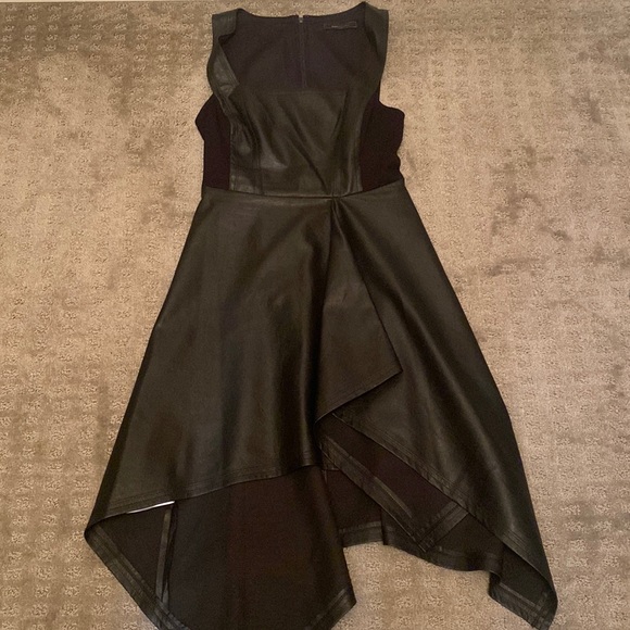 BCBGMaxAzria Tops - Bcbgmaxazria leather top/dress